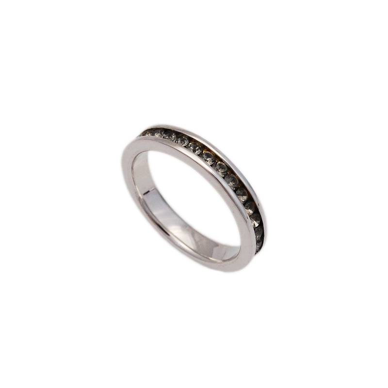 Eternity Bandring/Stapelring/Schwarze Diamant Zirkonia/Brillantschliff/Stapelbar/925 Sterling Silber Ring/Geschenkring Für Sie/Ol-R003Bk von AltumJewelry
