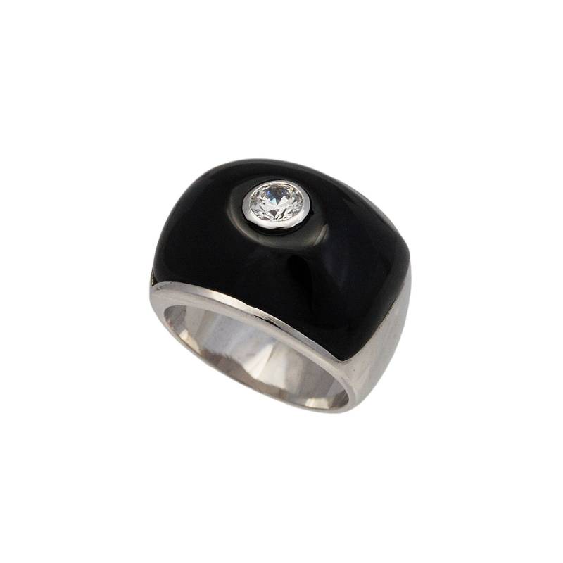 Natürlicher Onyx/Silber Onyx Ring/925 Sterling Silber Ring/Rhodiniert/Schwarzer Onyx/Zirkonia/Frauen/Onyx-R5 von AltumJewelry