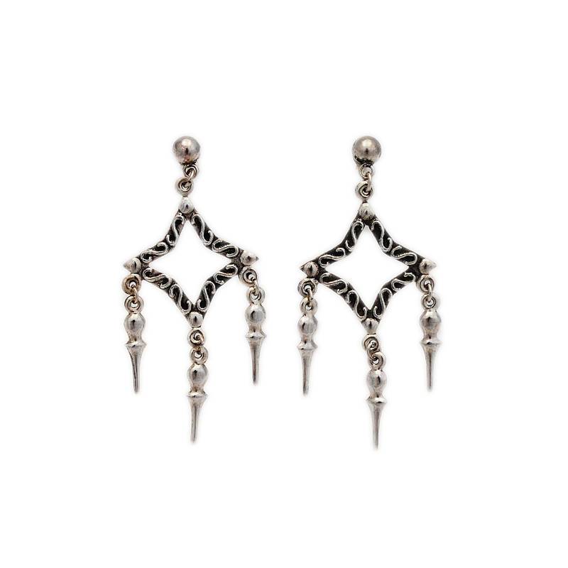 Silber Ohrringe /925 Sterling Ohrhänger/French Hook/Silber Hängeohrringe/Boho/Hippie/Geschenk Für Sie/Ecl-Pi031 von AltumJewelry