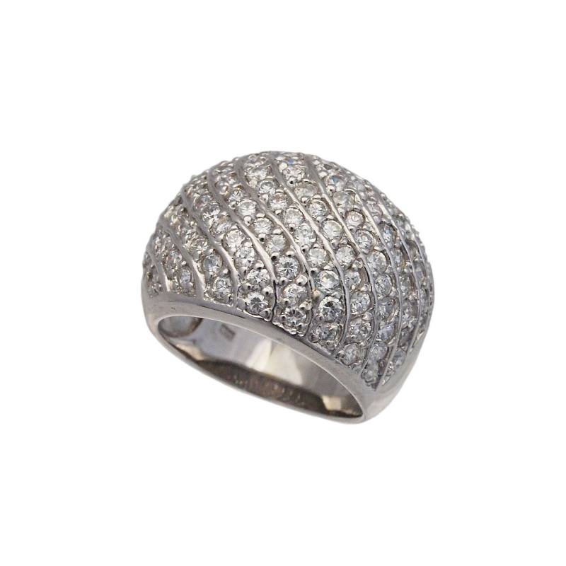Silber Pave Ring/925 Sterling Ring/Weißer Zirkonia/Ring Für Sie/Geschenk Sie/Silber Ring/Frauen/R-5153 von AltumJewelry