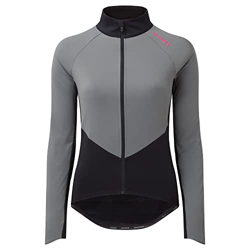 Altura Damen Endurance Langarm Winddicht Wasserabweisend Thermo Radtrikot - Schwarz Grau - 14 von Altura