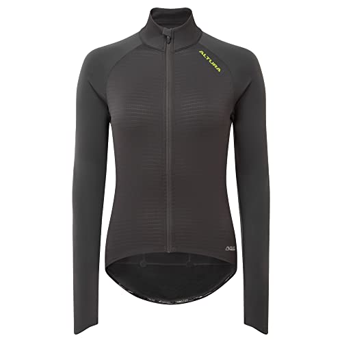 Altura Damen Icon Langarm Winddicht Reflektierend Thermo Radtrikot - Carbon - 12 von Altura