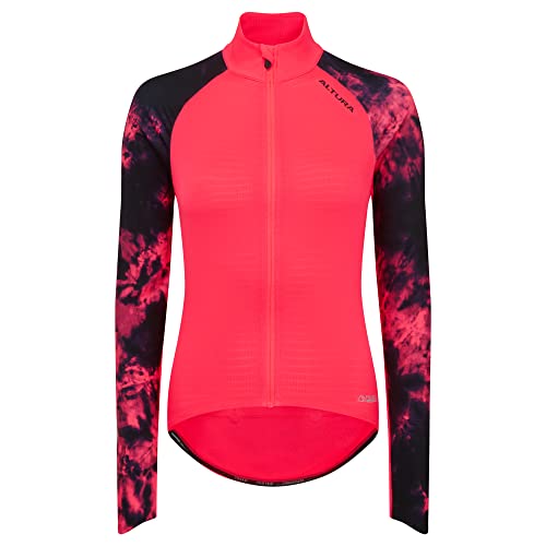 Altura Damen Icon Langarm Winddicht Reflektierend Thermo-Radtrikot - Pink Mix - 18 von Altura