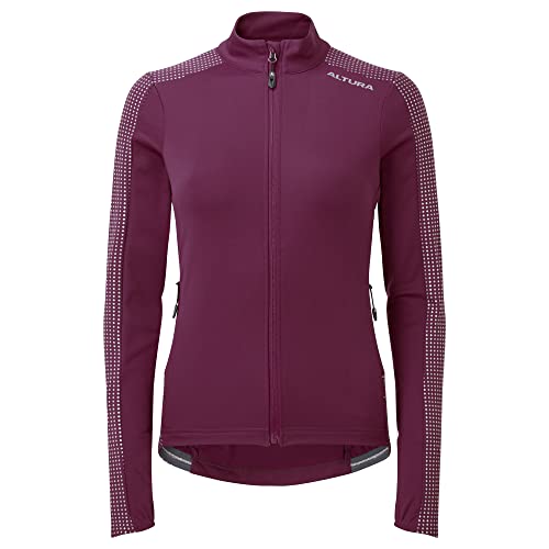 Altura Damen Nightvision Langarm Thermo-Radtrikot – Dunkelrosa – 42 von Altura