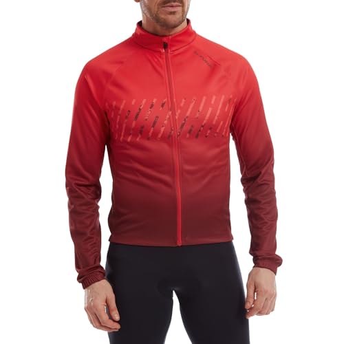 Altura Herren Airstream Langarm-Thermo-Radtrikot, reflektierend, Rot, Größe XL von Altura