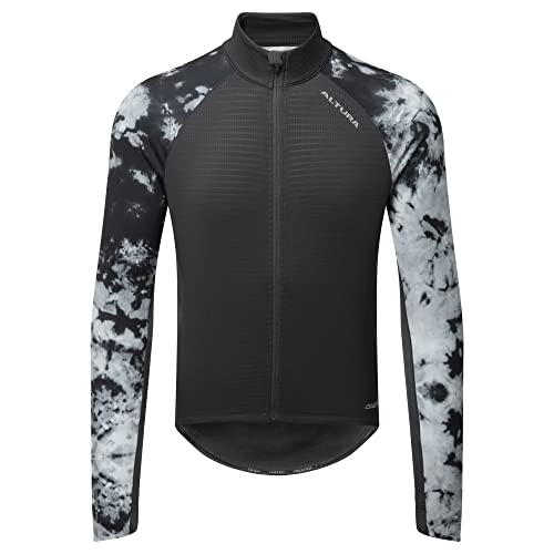 Altura Herren Icon Langarm Winddicht Reflektierend Thermo-Radtrikot - Schwarz Mix - X-Large von Altura