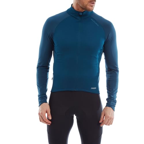Altura Herren Icon Langarm Winddicht Reflektierendes Thermo-Radtrikot – Marineblau – Größe M von Altura