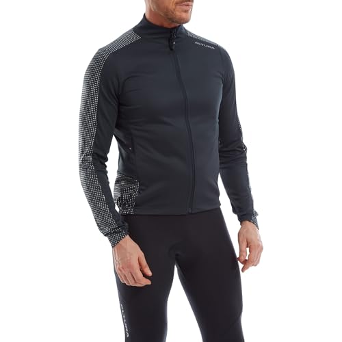 Altura Herren Nightvision Langarm-Thermo-Radtrikot, reflektierend, Marineblau, Größe L von Altura