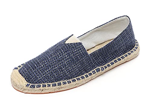 Altxic Herren Comfort Canvas Slip auf Espadrilles Flat Gefloch Blau 44 EU von Altxic
