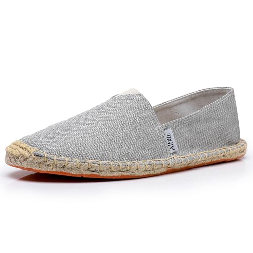 Altxic Herren Komfort Canvas Slip on auf Espadrilles Flache Hellgrau 43 EU Altxic Herren Komfort Canvas Slip on auf Espadrilles Flache Hellgrau 43 EU von Altxic