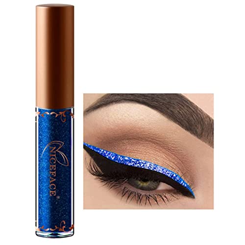 Glitter Eyeliner Liquid, Makeup Shining Diamant Eyeliner Metallic Eyeliner Augen Makeup Cosmestics(#1) von Yinhing