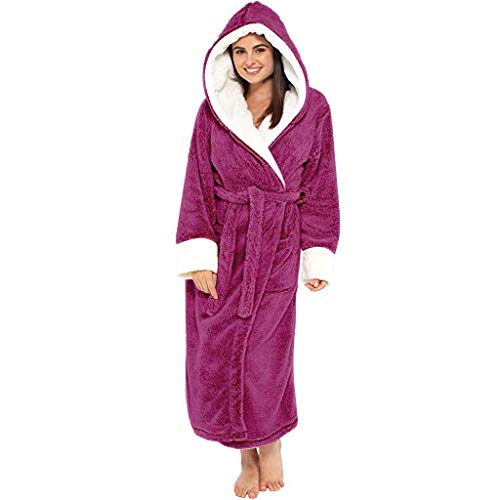 Alueeu Bademantel Damen Frottee Große Größen Lang Kurz Mit Kapuze Ohne Saunamantel Hausmantel Frotteemantel Negligee Bathrobe Morgenrock Kimono Pyjama Morgenmantel Nachtwäsche Bademäntel Bathrobe von Alueeu