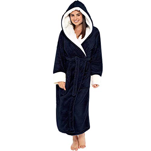 Alueeu Bademantel Damen Frottee Große Größen Lang Kurz Mit Kapuze Ohne Saunamantel Hausmantel Frotteemantel Negligee Bathrobe Morgenrock Kimono Pyjama Morgenmantel Nachtwäsche Bademäntel Bathrobe von Alueeu