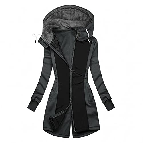 Alueeu Laufjacke Damen Sommer Herbst Damen Sweatjacke Sweatmantel Kapuze Jacke Sportjacke Jacke Übergangsjacke Sweatshirtjacke Kapuze Hoodie Zip Up Hoodie Lang Sweatshirt Jacke Herbstjacke Zip Hoodie von Alueeu