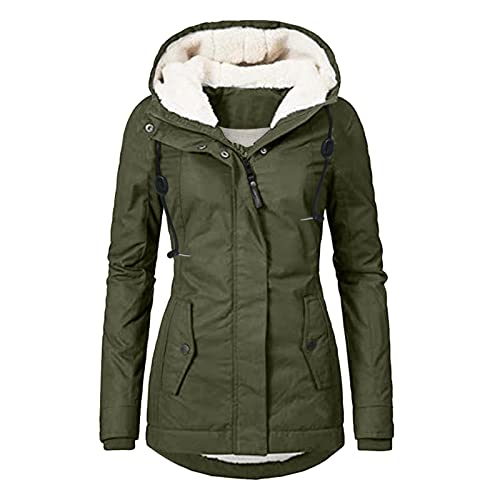 Alueeu Sweatjacke Damen Große Größen 52 56 54 50 Ohne Kapuze Gr.48 58 4XL Weiß Softshelljacke Steppmantel Trachtenjacke Sweatjacke Wintermantel Winterjacke Übergangsjacke Strickjacke Fleecejacke von Alueeu