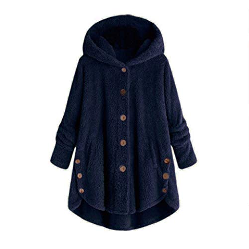 Alueeu Teddy Jacke Damen Mit Kapuze Xs Lang Kapuzenjacke Sweatjacke Mit Teddyfutter Herbst Winter Warme Mantel Jacke Plüschmantel Teddy Plüsch Jacken Winterjacke Wintermantel Plüschjacke Flauschjacke von Alueeu