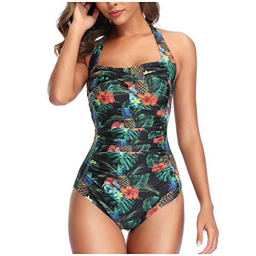 Damen Badeanzug Badeanzüge Einteilige Bauchweg Bademode Swimsuit One Piece Push Up Badeanzüge Plus Size Badebekleidung Bauchweg Sport Bademode Frauen Einteiliger Schwimmanzug von Alueeu