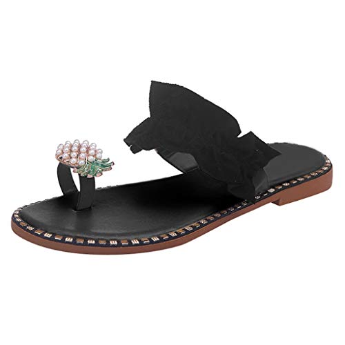 Flach Sandalen Damen Elegant Weiß Schwarz Silber Sommer 38 41mit Absatz Bequem Keilabsatz Pantoletten Leder 44 43 39 Sommer Schwarz Sandaletten Gold Bequeme Blau Clogs Hausschuhe Damen Pantoletten von Alueeu