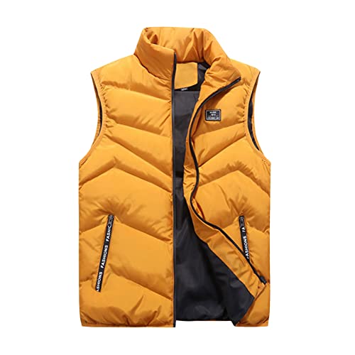 Steppweste Herren, Steppjacke Leicht Outdoor Winterjacke Herren Ohne Ärmel Winterweste Winter Warm Thermojacke Mit Reißverschluss Und Taschen Daunenjacke Leicht Daunenweste Lightweight Arbeitsweste von Alueeu