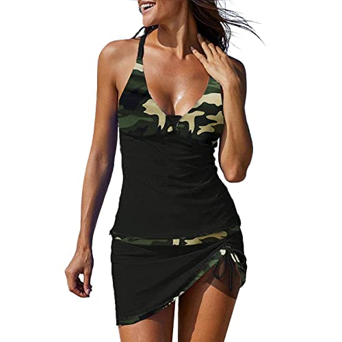 Tankini Oberteil Große Größen Triangel Bikini Damen Set Lascana Sexy Bikini Tankini Damen Mit Bügel Cup F Badeanzug Damen Bauchweg 46 Mit Bügel Badeanzug Monokini Bademode Badekleid Bikini von Alueeu