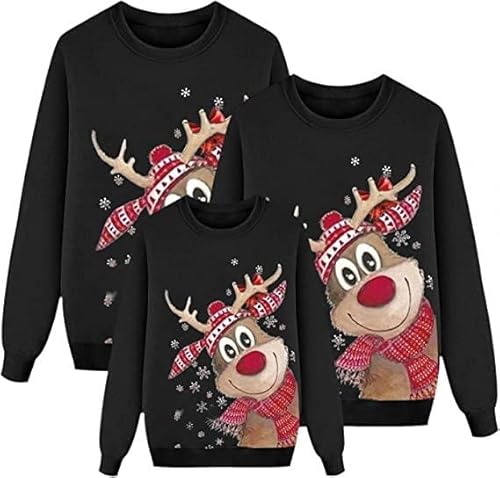 Weihnachtspullover Familie Familie Set Mit Baby Kleine Kolleginnen Pulli Weihnachten Damen Lustig Weihnachtspulli Baby Pullover Weihnachten Black Friday Angebote 2022 Lustig von Alueeu