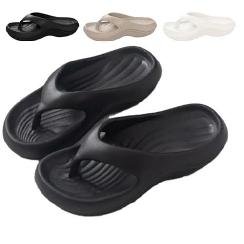 Alulayu Damen Herren Sommer EVA-Flip-Flops mit Clip-Zehen-Plateau,Generisch Flip-Flops mit Fußgewölbestütze, lässige Strand-Slipper von Alulayu