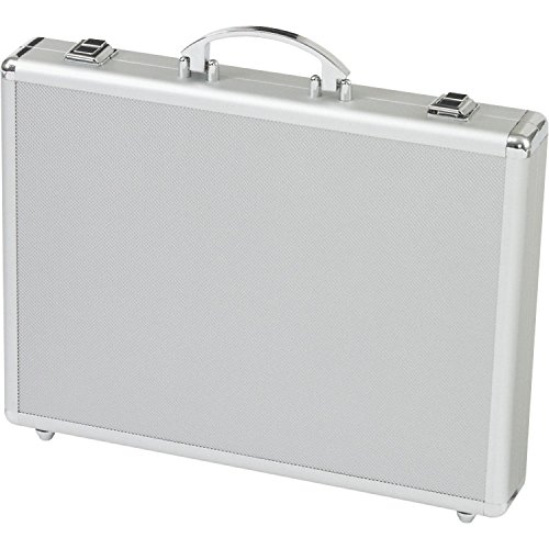 ALUMAXX 45112 Attachékoffer MINOR, Aktenkoffer aus Aluminium, schmaler Dokumentenkoffer, Alu-Koffer, Aluminiumkoffer ca. 41 cm, Silber, 41 x 30 x 6,5 cm von Alumaxx