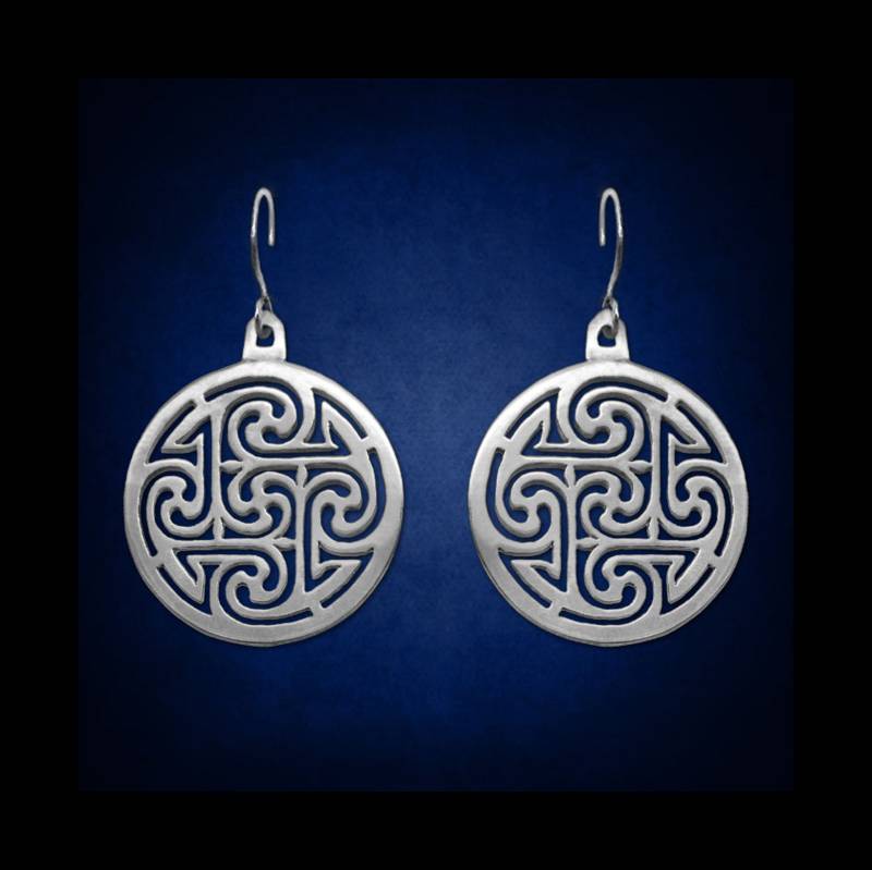 sterling Silber Vier Winde Ohrringe Schmuck Der Heiligen Geometrie von AlumiaDesign