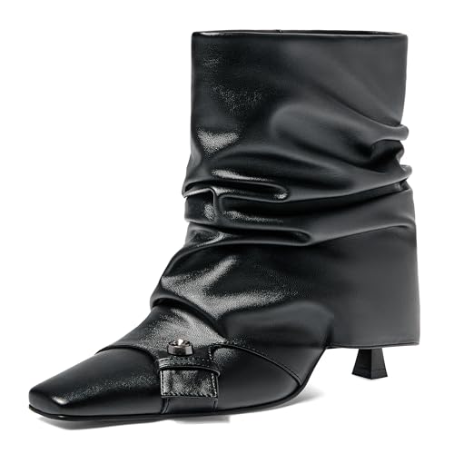 AlureAbys Damen's Fold Over Stiefel Kitten Heel Pointed Toe Stiletto Slouchy Mode Gemütlich Ohne Verschluss Kleidy Stiefel AlureAbys Damen's Fold Over Stiefel Kitten Heel Pointed Toe Stiletto Slouchy Mode Gemütlich Ohne Verschluss Kleidy Stiefel von AlureAbys