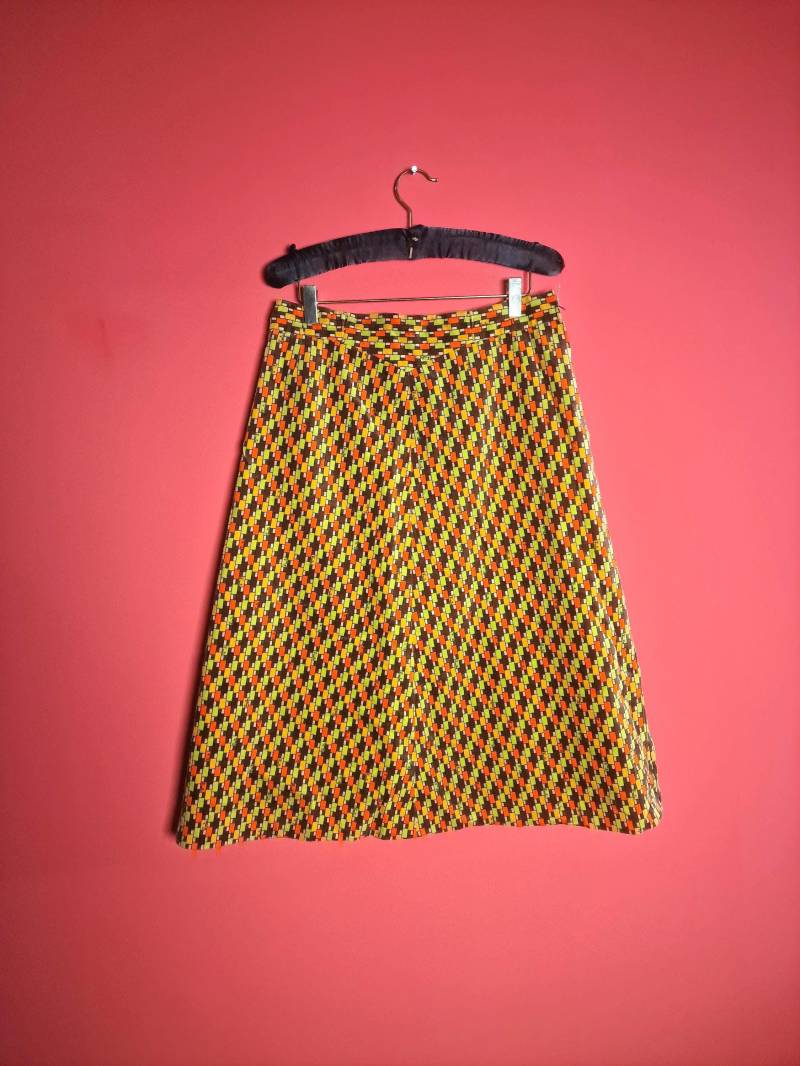 Emilio Pucci Original Vintage Samtrock A-Linie 60S 70S von AlvaMorgaine