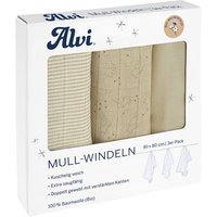 Alvi® Mullwindeln 3er Pack Starfant 80 x 80 cm von Alvi