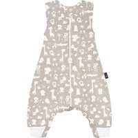 Alvi® Sleep-Overall Light Zootiere taupe von Alvi