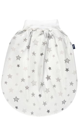 Alvi Baby Schlupfmäxchen Thermo XL Exclusiv, Kleinkinder Strampelsack aus Baumwolle mit elastischem Bund, praktischer Pucksack wattiert, Baby Säckchen ab ca. 3 Monate, Babyschlafsack Winter von Alvi