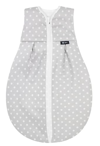 Alvi Kugelschlafsack Thermo | Baby-Schlafsack ärmellos | Winterschlafsack wattiert Außensack 2,5 TOG | Schlafsack von Alvi