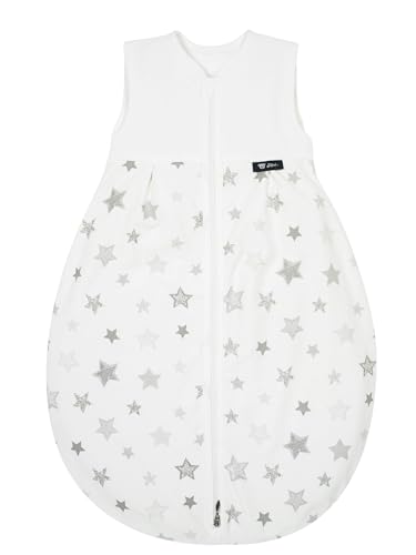 Alvi Schlafsack Baby Mäxchen light I leichter Babyschlafsack ärmellos I Sommerschlafsack Baby, Jungen und Mädchen I 100% Baumwolle I Schlafsack Kinder atmungsaktiv und waschbar I TOG 0,5 von Alvi