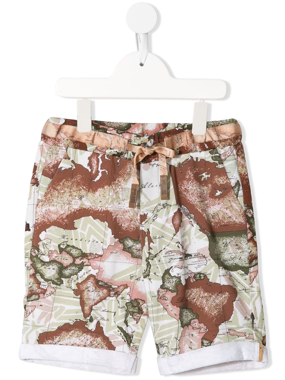 Alviero Martini Kids Joggingshorts mit Landkarten-Print - Grün von Alviero Martini Kids