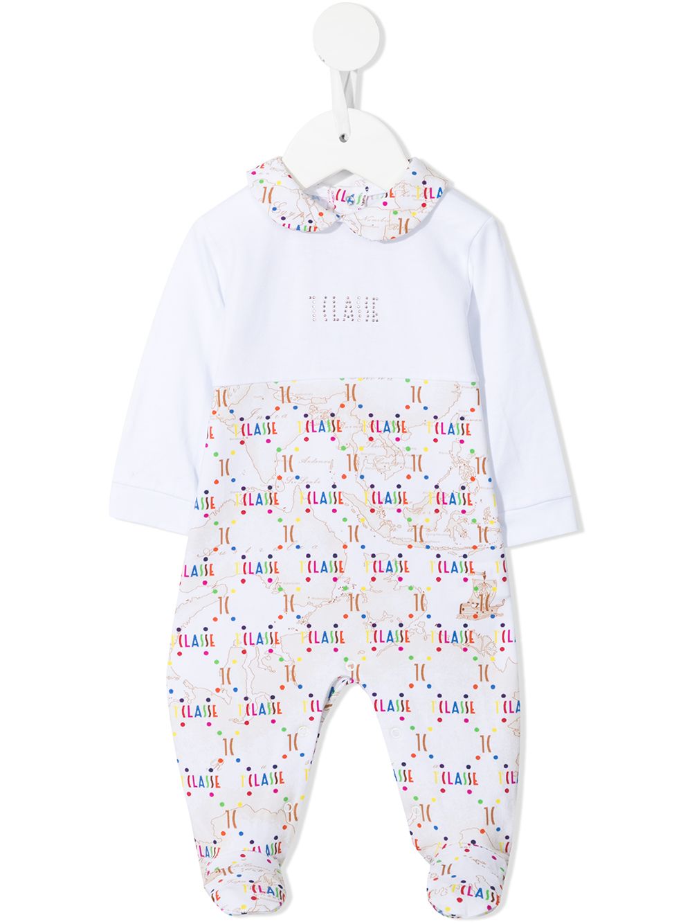 Alviero Martini Kids Pyjama mit Landkarten-Print - Weiß von Alviero Martini Kids