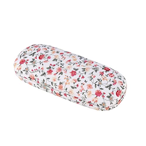 Alvinlite Brillenetui Hardcase, Floral Brillenetui für Frauen Teen Mädchen Männer, Blumen Stoffe Brillenbox, Tragbare Brillenetui Damen von Alvinlite