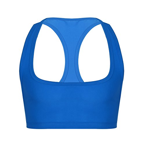 Alvivi Herren Sport Bra Erotik-Dessous-Top Männer Sissy BH Reizwäsche Unterwäsche Pink Schwarz Cosplay Partykleidung Clubwear Blau XXL von Alvivi