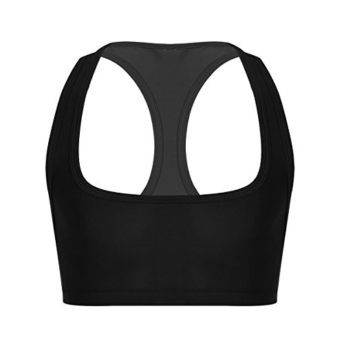 Alvivi Herren Sport Bra Erotik-Dessous-Top Männer Sissy BH Reizwäsche Unterwäsche Pink Schwarz Cosplay Partykleidung Clubwear Schwarz M von Alvivi