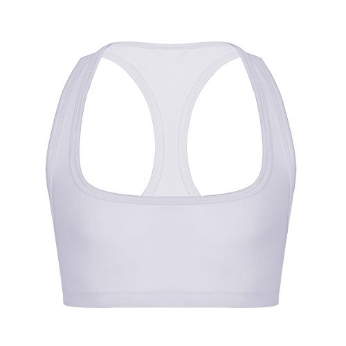 Alvivi Herren Sport Bra Erotik-Dessous-Top Männer Sissy BH Reizwäsche Unterwäsche Pink Schwarz Cosplay Partykleidung Clubwear Weiß XXL von Alvivi