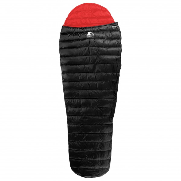 Alvivo - Ibex Light - Daunenschlafsack Gr 215 cm schwarz/rot von Alvivo