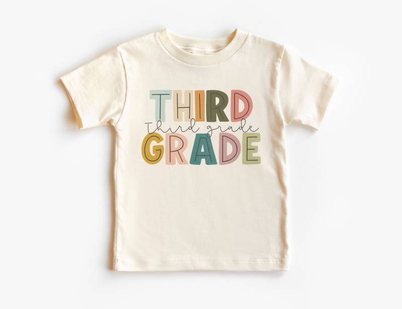 Dritte Klasse Boho Kinder Shirt - Süßes Schuloutfit Erster Schultag T-Shirt Kleinkind Jugend Kinderkleidung von AlvordApparel