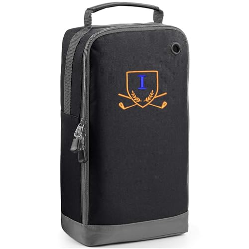 Always Looking Good Golf-Schuhtasche mit Monogramm-Stickerei, Initialbuchstabe, benutzerdefinierte bestickte Golfstiefeltasche – Golf-Geschenke für Männer, Schwarz , 35x19x12cm, I Always Looking Good Golf-Schuhtasche mit Monogramm-Stickerei, Initialbuchstabe, benutzerdefinierte bestickte Golfstiefeltasche – Golf-Geschenke für Männer, Schwarz , 35x19x12cm, I von Always Looking Good