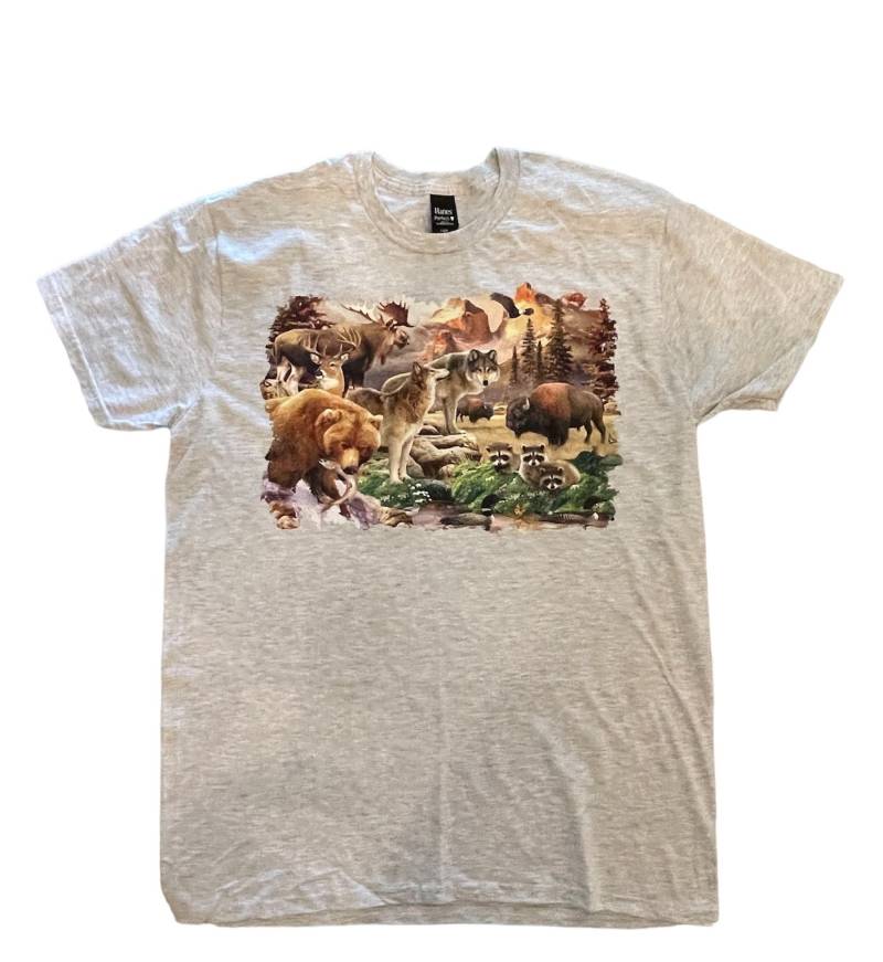 Forest Wildtiere T-Shirt, | Sweatshirt, Hoodie Auf Anfrage Erhältlich 567D von AlwaysInStitchesCo