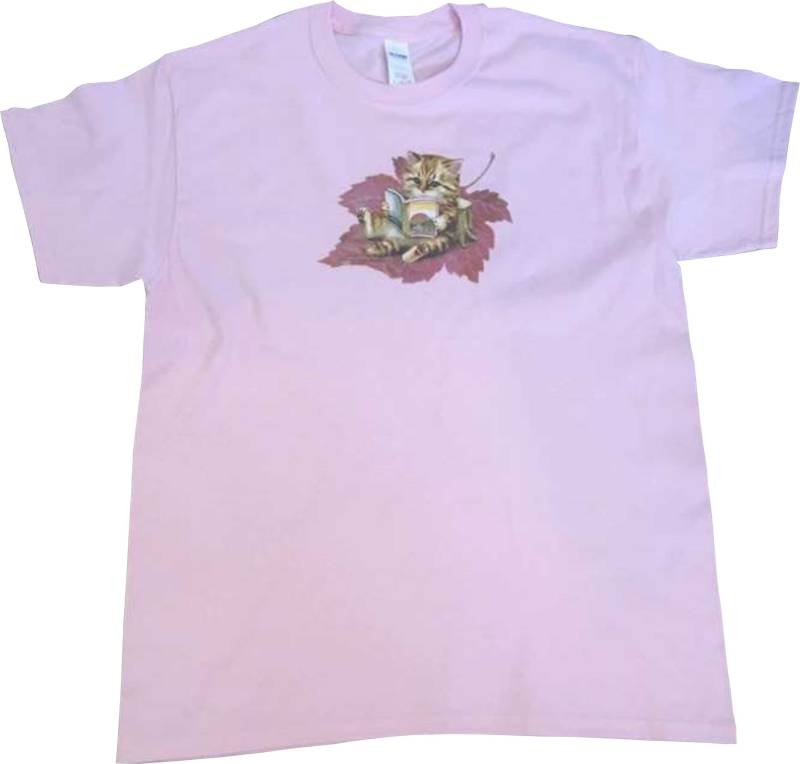 Kätzchen-T-Shirt, Herbst-Blatt-Kätzchen-Kinder, Kinderhemd, | Sweatshirt Auf Anfrage Verfügbar # 274I von AlwaysInStitchesCo