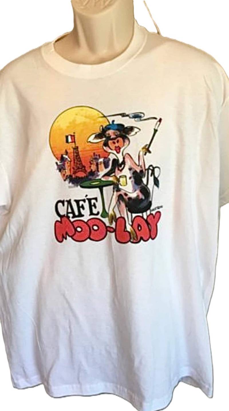Kuh T Shirt, Cafe Moolay Humor | Sweatshirt, Hoodie Auf Anfrage Verfügbar #298G von AlwaysInStitchesCo