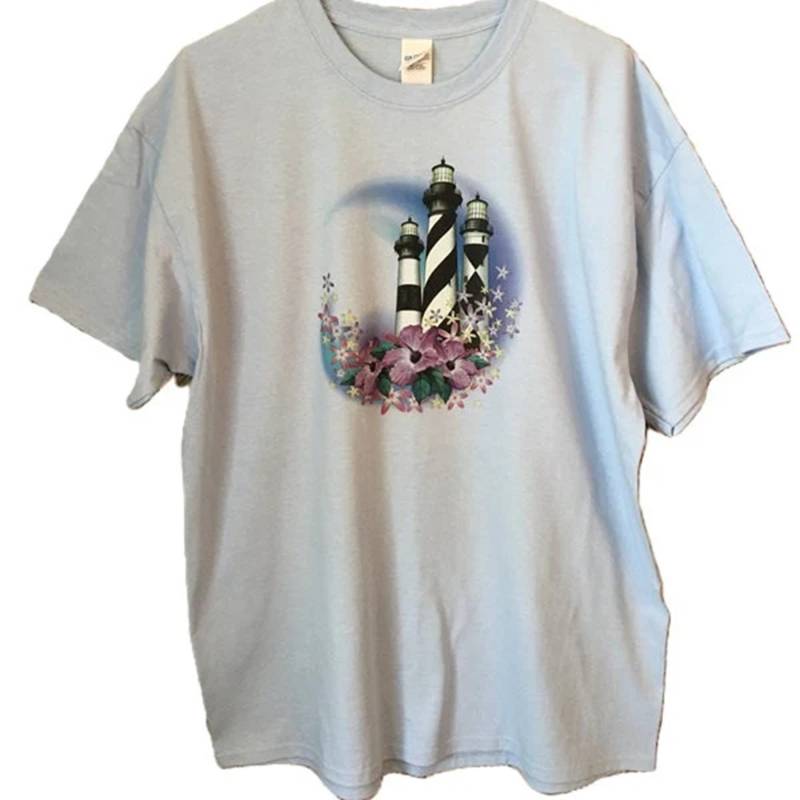 Lighthouse T-Shirt Hibiskusblume, | Sweatshirt, Hoodie Auf Anfrage Erhältlich 747E von AlwaysInStitchesCo