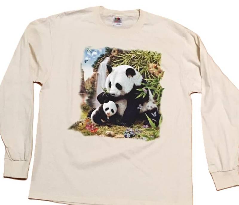 Panda Bär T-Shirt, Verstecktes Bild, Mehrere Versteckte Bilder in Diesem Design. | Sweatshirt, Hoodie Auf Anfrage Erhältlich #226C von AlwaysInStitchesCo