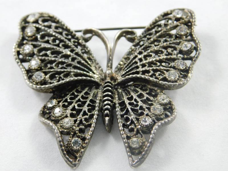 Vintage Sammler Schmetterling Brosche Mit Strass von AlwaysPlanBVintage
